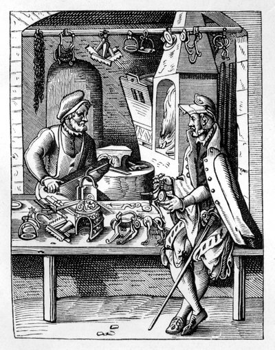 Kannuksentekijä, c1559-1591 tekijältä Jost Amman