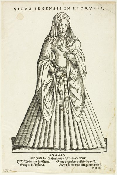 Vidua Senensis in Hetruria (Sienan leski Toscanassa) H. Weigel