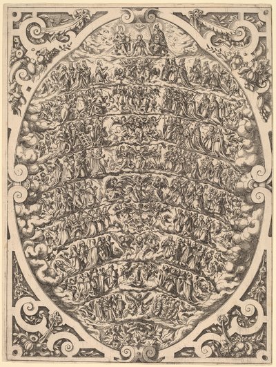 Taivaiden hierarkia, 1579. tekijältä Jost Ammon