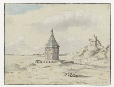 Näkymä Stadsfonteinille ("Kaupungin suihkulähde"), Bergen op Zoom tekijältä Josua de Grave (possibly)