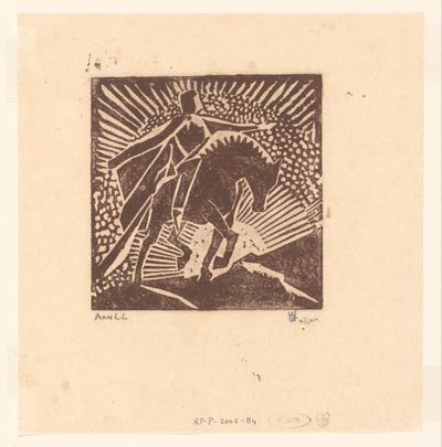 Ritari hevosen selässä tekijältä Joub Wiertz (signed by artist)