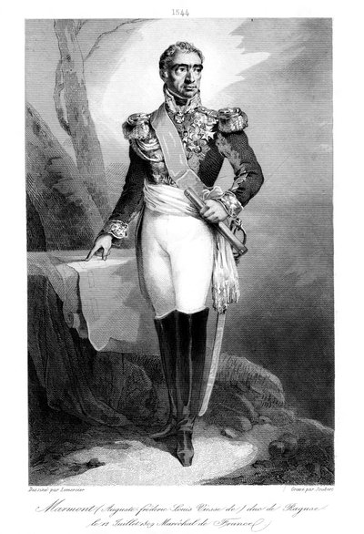 Auguste Frederic Louis Viesse de Marmont 1774-852, Ragusan herttua ja Ranskan marsalkka, 1839. tekijältä Joubert