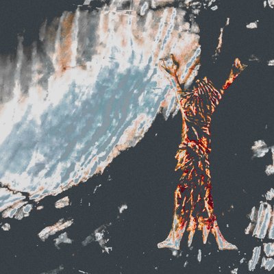 Jesajan jumaluus, 2016 (sekatekniikka) tekijältä Joy Lions