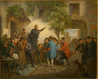 Majatalossa - vaalit Gentissä vuonna 1830 tekijältä Jozef Geirnaert