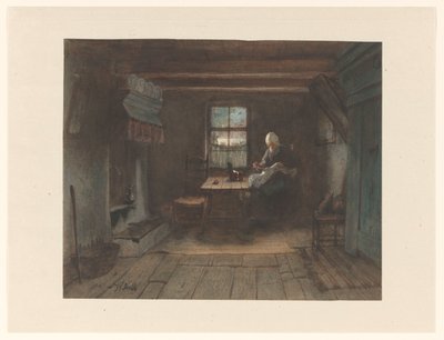 Acabat interior de masia tekijältä Jozef Israëls