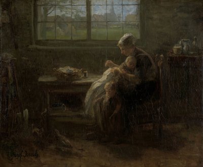"The Joy of Motherhood" (alkuperäinen nimi) tekijältä Jozef Israëls