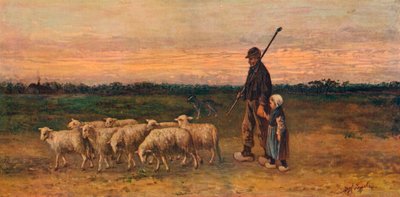 The Return of the Flock, vuodelta 1899 tekijältä Jozef Israëls