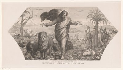 Eläinten luominen Fecit deus bestias terrae (otsikko esineessä) Luominen (sarjan nimi) tekijältä Jozef Karel De Meulemeester