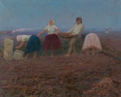 Perunoiden poiminta tekijältä Jozef Teodor Mousson
