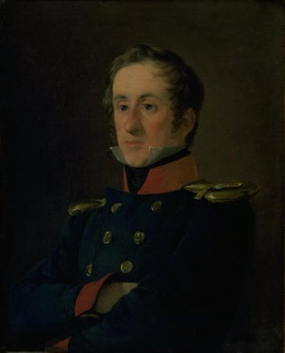 Merimaalari Emil Wilhelm Normann univormussaan merivoimien upseerina tekijältä Jørgen Roed