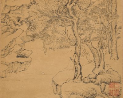 Vesiputous, päivätty 1559. tekijältä Ju Jie
