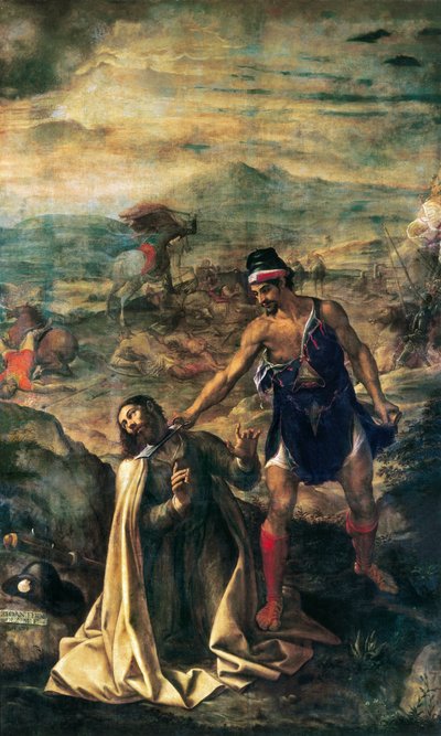 Pyhän Jaakob Suuren dekolaatio tekijältä Juan (1526 1579) Fernandez Navarette