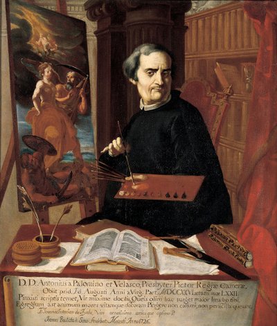 Acisclo Antonio Palomino de Castro y Velascon muotokuva tekijältä Juan Bautista Simo