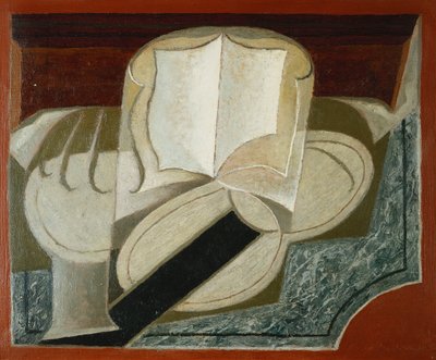 Kirjat ja kitara; Kirja ja kitara, 1925 tekijältä Juan Gris
