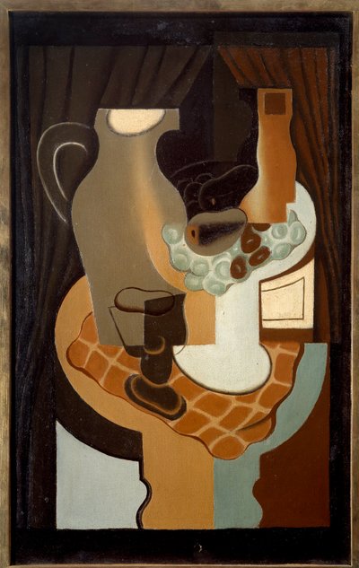 Broc ja kompotti. Juan Grisin (1887-1927) maalaus tekijältä Juan Gris