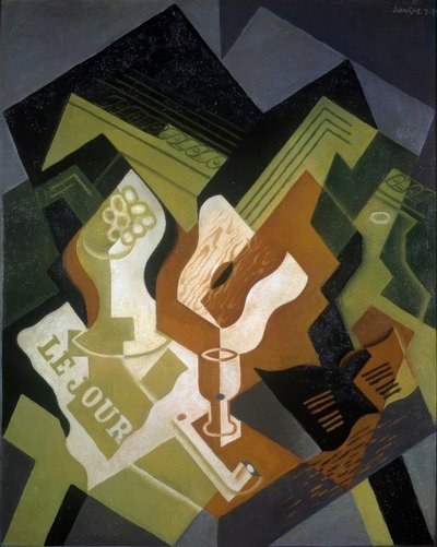 Guitare et Compotier tekijältä Juan Gris