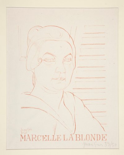 Marcelle La Blonde tekijältä Juan Gris