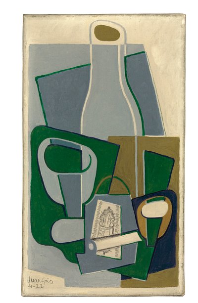 Piippu ja tupakkapaketti, 1922 tekijältä Juan Gris