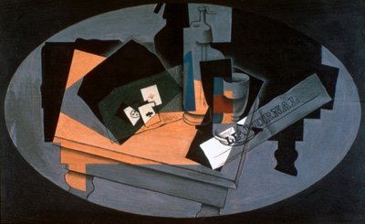 Pelikortit ja sifoni, 1916. tekijältä Juan Gris