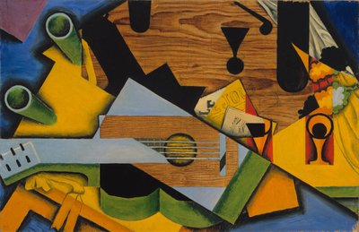 Asetelma kitaran kanssa tekijältä Juan Gris