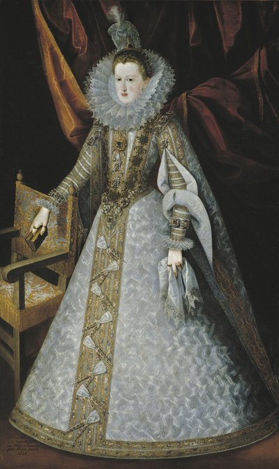 Itävallan Margaritan muotokuva 15841611, 1606 tekijältä Juan Pantoja de la Cruz