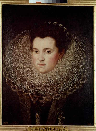 Naisen muotokuva (maalaus tekijältä Juan Pantoja de la Cruz