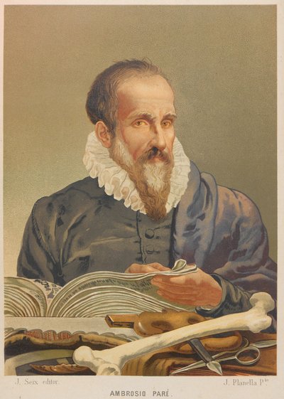 Ambroise Parén muotokuva, 1879. tekijältä Juan Planella y Rodríguez