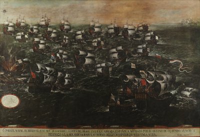 Pernambucon tai Abrojosin meritaistelu (näkymä III). Noin 1632 Taulukko3-v2-2. tekijältä Juan de la Corte