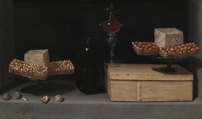 Asetelma makeisten kanssa, 1622. tekijältä Juan van der Hamen y Leon
