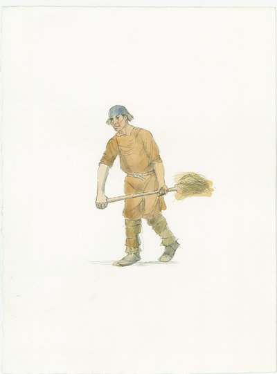 Saksilainen maanviljelijä, c1066 2015. tekijältä Judith Dobie