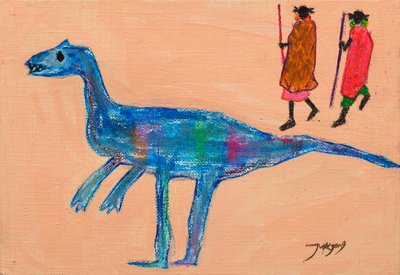 Sinisen dinosauruksen heimokävely tekijältä Jukyong Park