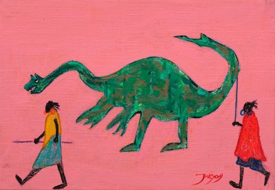 Alkuperäisten dinosaurusten kävelyretki tekijältä Jukyong Park