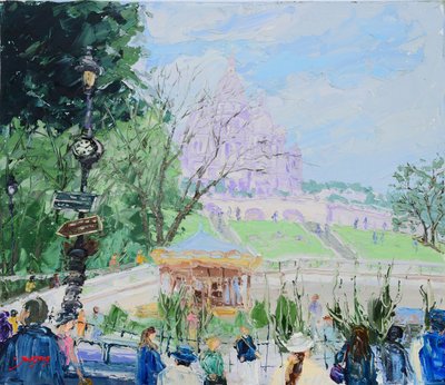 Sacre-Cœur, Montmartre, karuselli tekijältä Jukyong Park
