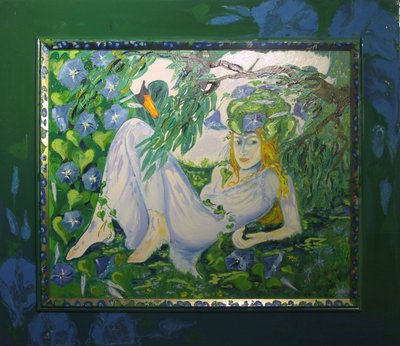 Nymfi I -makaa sammalissa- (joutsenen kanssa) tekijältä JuleSimo