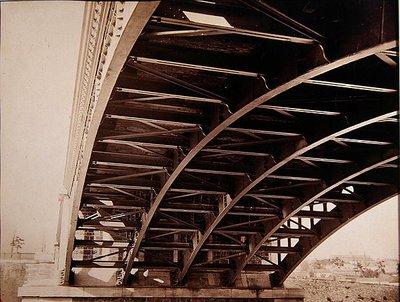 Bridge in the Dordogne, n. 1864 (albumiiniprintti märästä kolloodiumnegatiivista) tekijältä Jules Alphonse Terpereau