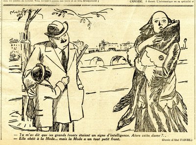 Suorapuheinen, satiirinen N & B:ssä tekijältä Jules Abel Faivre