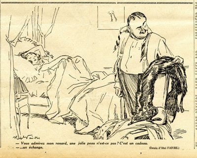 Suorapuheinen, satiirinen N & B:ssä tekijältä Jules Abel Faivre
