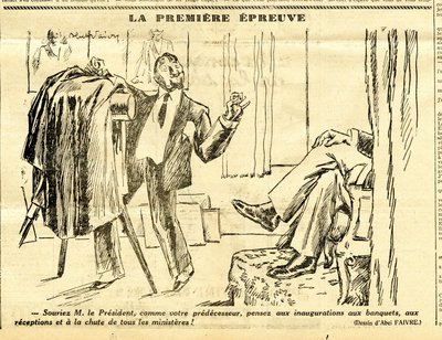 Candide, satiirinen mustavalkoisena tekijältä Jules Abel Faivre