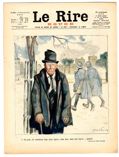 Kansi "" The Red Laughter", satiirinen väreissä tekijältä Jules Abel Faivre