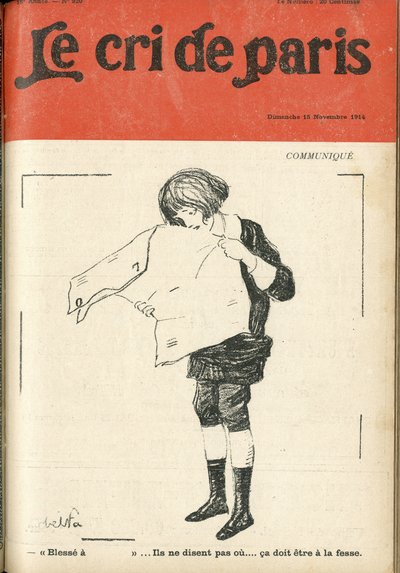 Abel Faivren (1867-1945) kuvitus Le Cri de Parisin kanteen tekijältä Jules Abel Faivre
