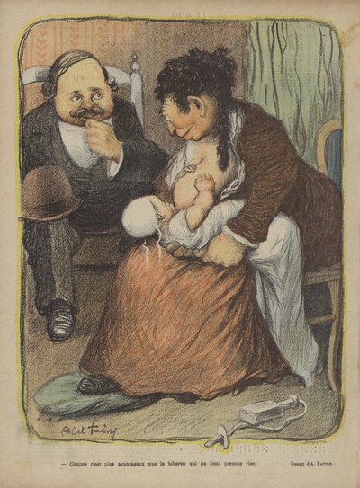 Kuvitus Le Rirelle tekijältä Jules Abel Faivre