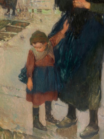 Raskas sää rannikolla, Etaplesin merimiehet tekijältä Jules Adler