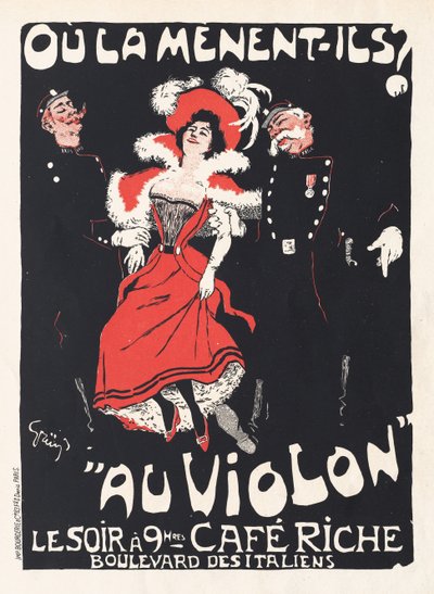 Minne he johdattavat hänet viululle, 1897. tekijältä Jules Alexandre Grün
