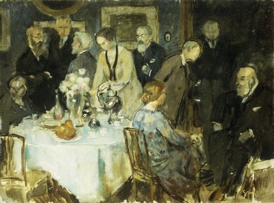 Figuurit sisätiloissa (öljy kankaalle) tekijältä Jules Alexandre Gruen or Grun