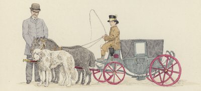 Kääpiöiden vaunut (väri litho) tekijältä Jules Arsene (after) Garnier