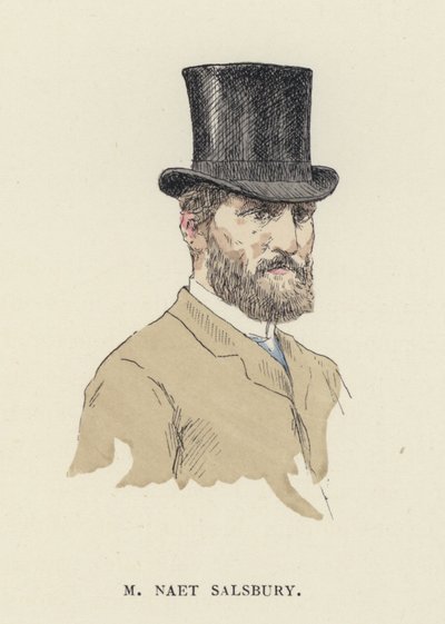 M Naet Salsbury (väri litho) tekijältä Jules Arsene (after) Garnier