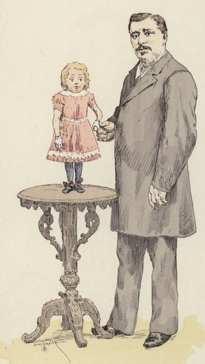 Midget (väri litho) tekijältä Jules Arsene (after) Garnier