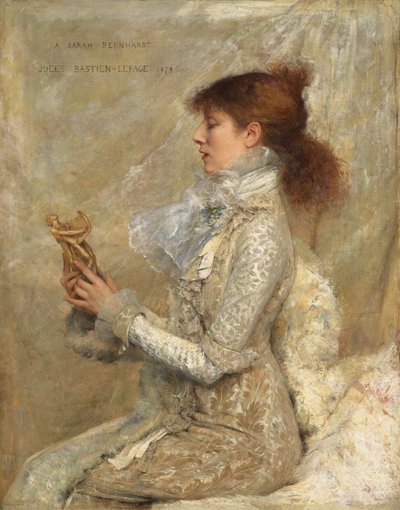 Sarah Bernhardtin muotokuva tekijältä Jules Bastien Lepage