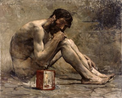 Diogenes, 1905 tekijältä Jules Bastien Lepage