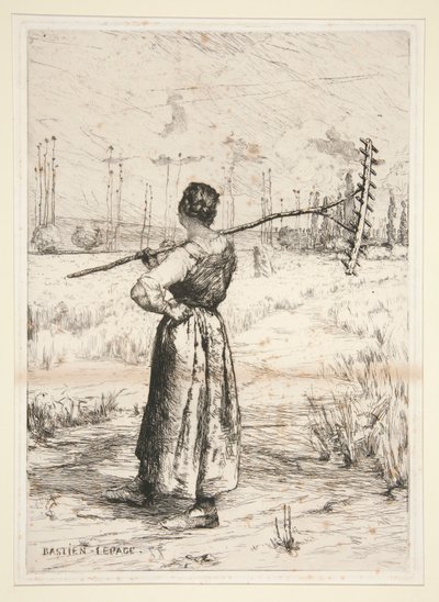 Retour des champs (paluu kentiltä) tekijältä Jules Bastien Lepage